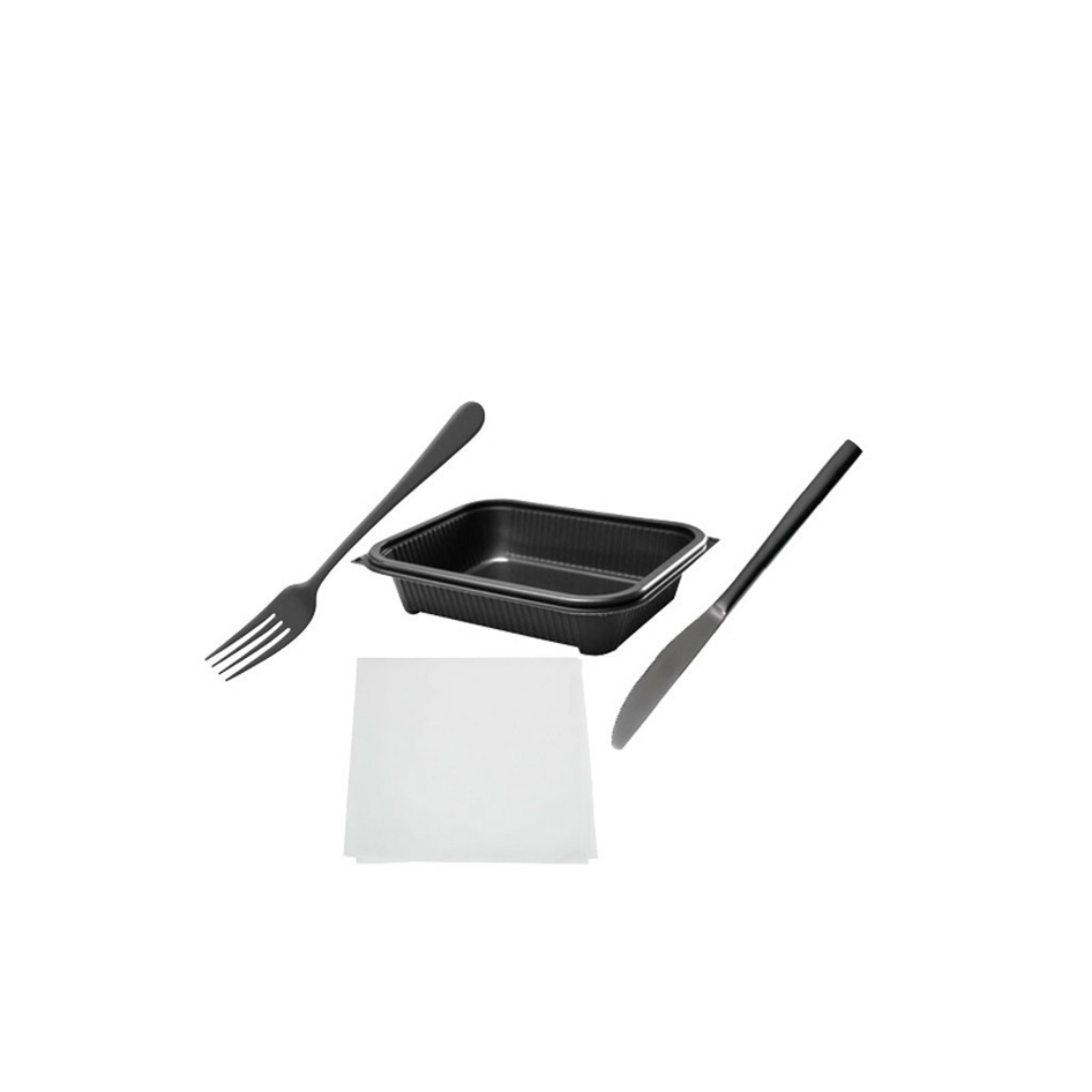 Picture of Disposable Plate, Knife, Fork & Napkin x 10